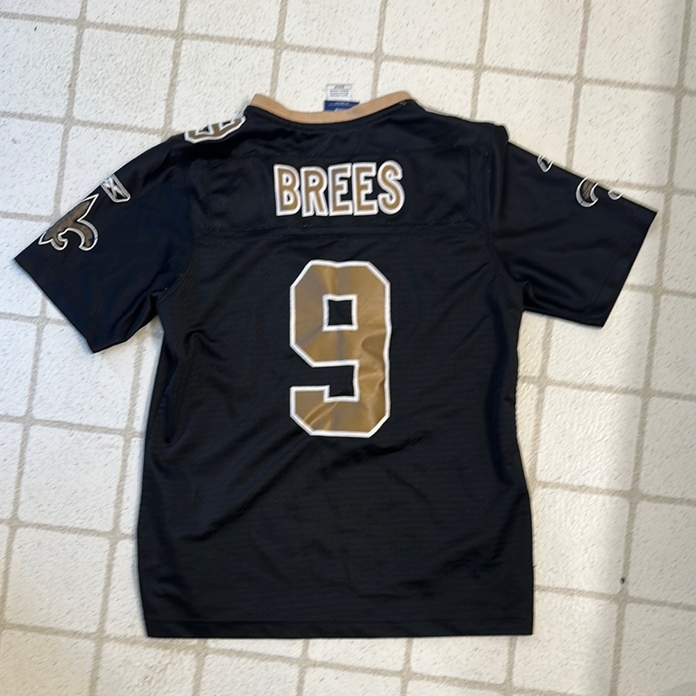 NFL Saints Brees Jersey - Black and Gold